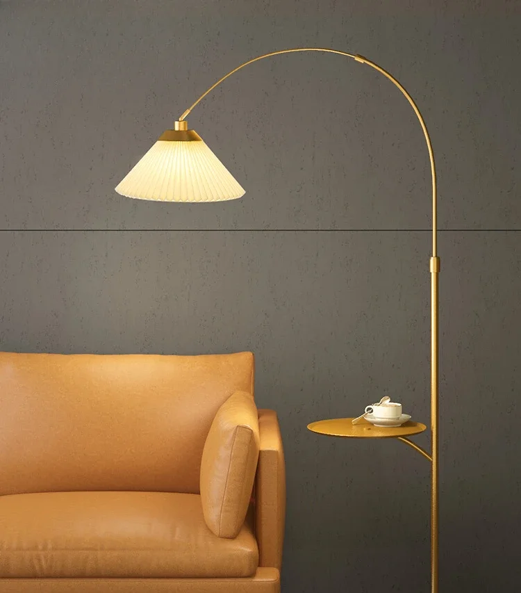 

Fishing floor lamp storage living room light luxury American retro bedroom atmosphere