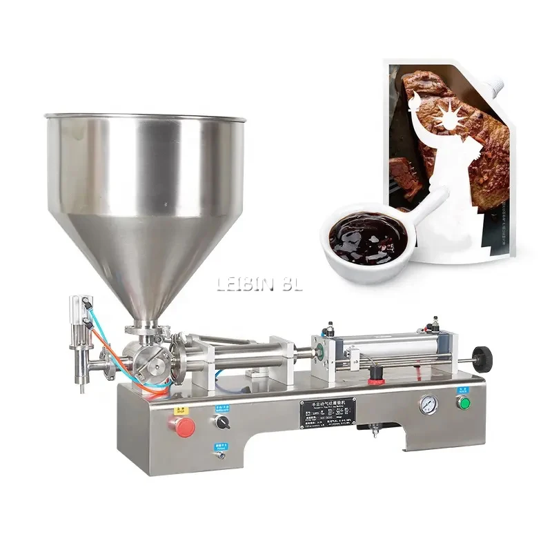 Customized Semi-Automatic Lotion Bottle Cosmetics Filling Machine Water Beverage Honey Cream Piston Cream Liquid Filling Machine