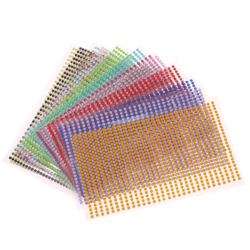 750pcs Diamond Crystal Rhinestone Sticker Self Adhesive Decal Acrylic Tattoo