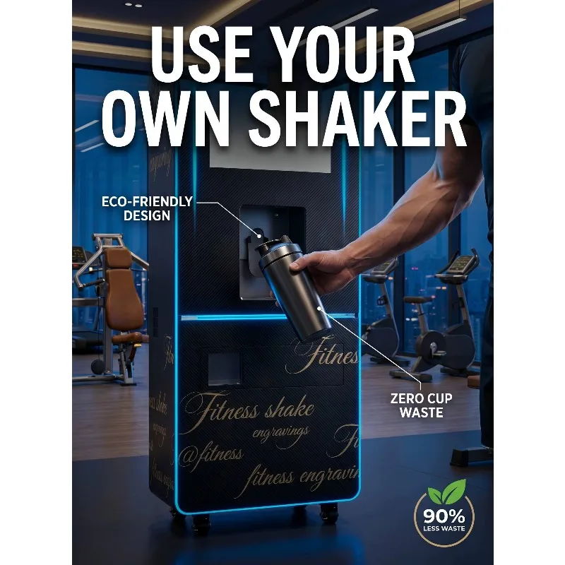 Customized Gym Protein Powder Vending Machine with Auto Cup Covering Auto Cup Cover Protein Vending Machine for Gym Use