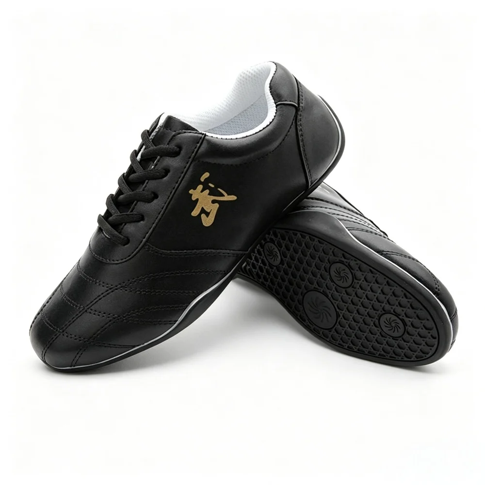 Genuine Leather Kung Fu Shoes Tai Chi Wing Chun Sports Sneakers Wushu Martial Arts Footwear Comfort Fitness Sneakers view 2