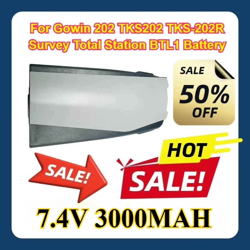 

3400 мАч для Gowin 202 TKS202 TKS-202R тахеометр Survey BTL1 аккумулятор BT-L1 литий-ионный аккумулятор 7,4 В