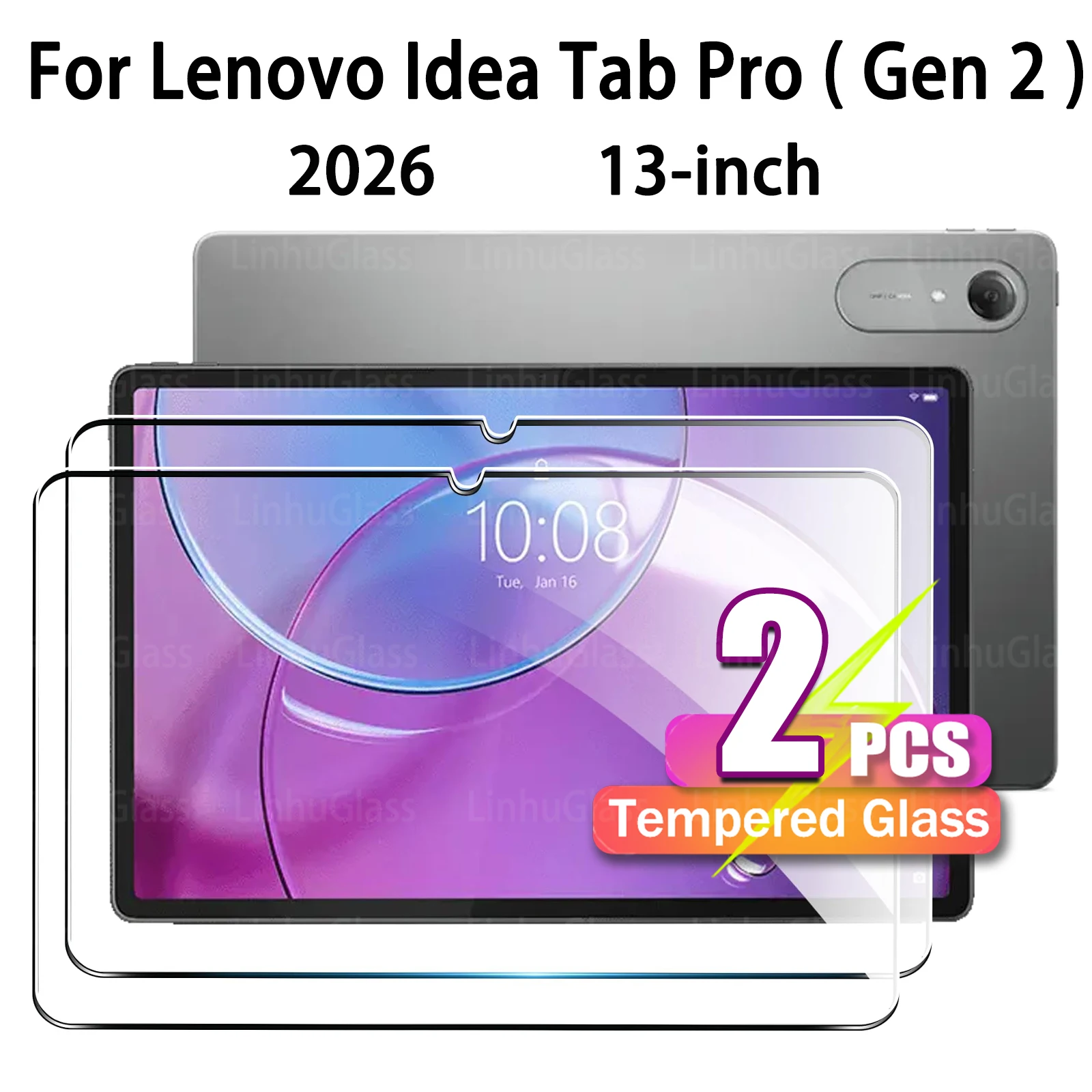 

Screen Protector for Lenovo Idea Tab Pro Gen 2 (13 Inch) 2026 HD Clear 9H Durable Bubble Free Anti-Scratch Tablet Tempered Glass