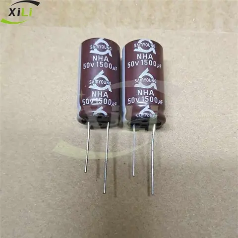 20PCS/LOT SAMYOUNG Aluminum Electrolytic Capacitor 50V 1500UF 50V1500UF 16X30mm High Frequency Low Resistance NXA