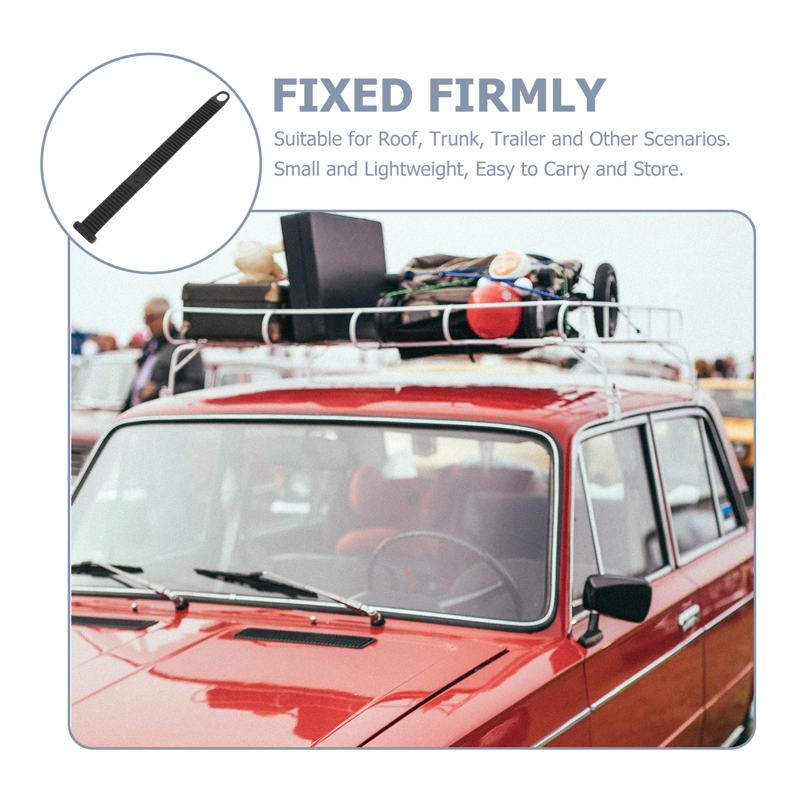 

Portable Heavy-Duty Rubber Belt Bike Luggage Strap Cargo Fixation Multi-Use Rope Outdoor Cargo Straps Multi-Use Rope