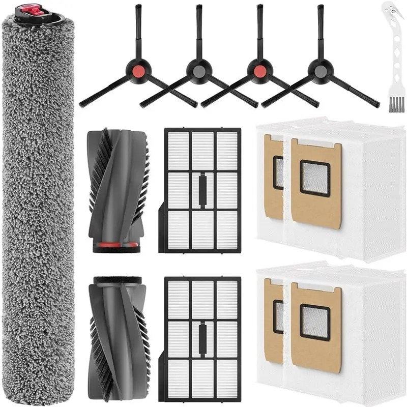 

NEW HOT In Stock-For E25 E28 Replacement Parts Kit 1 Rolling Brush, 1 Roller Mop, E25 Accessories Parts Robot Vacuum Brushes