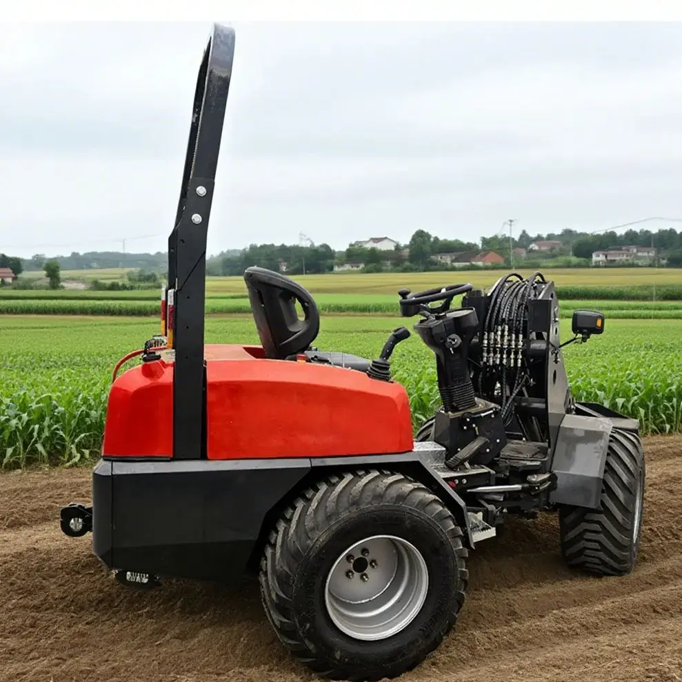 CE EAC EURO5 Wheel Loader Teleskopik Produk Khusus, Drive Arm Compact Remote Control Loader Wheel Loader Kecil