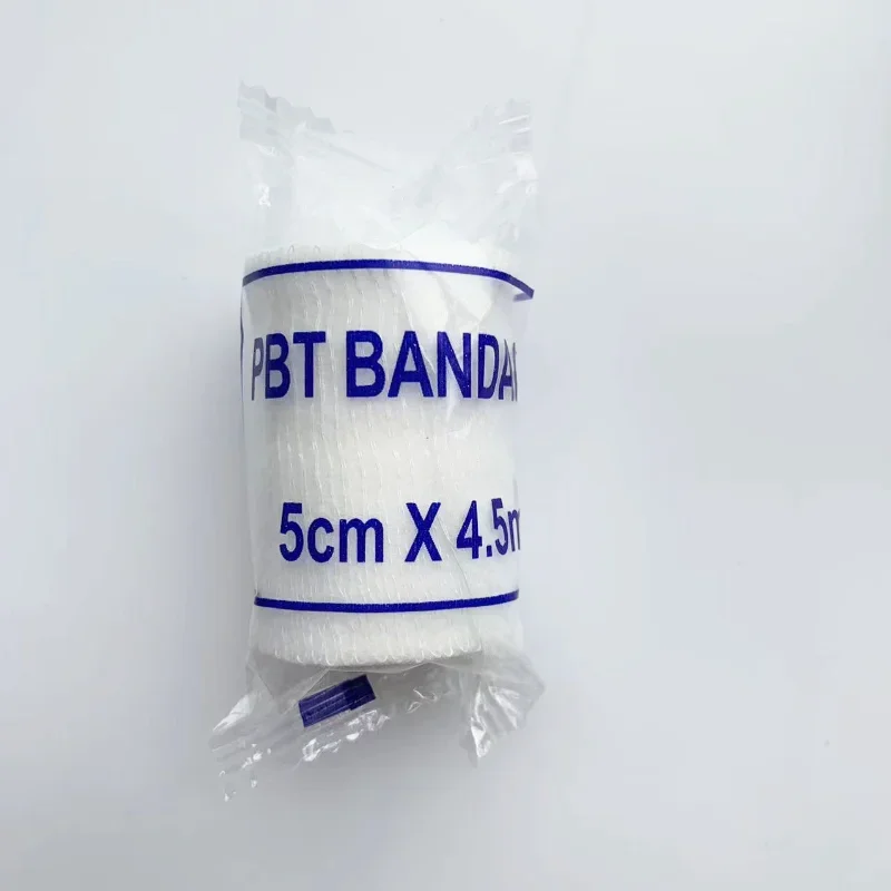 

5 rolls/lot 10cmx4.5m PBT Elastic Bandage First Aid Kit Gauze roll Wound Dressing Medical Nursing Emergency Care Bandage