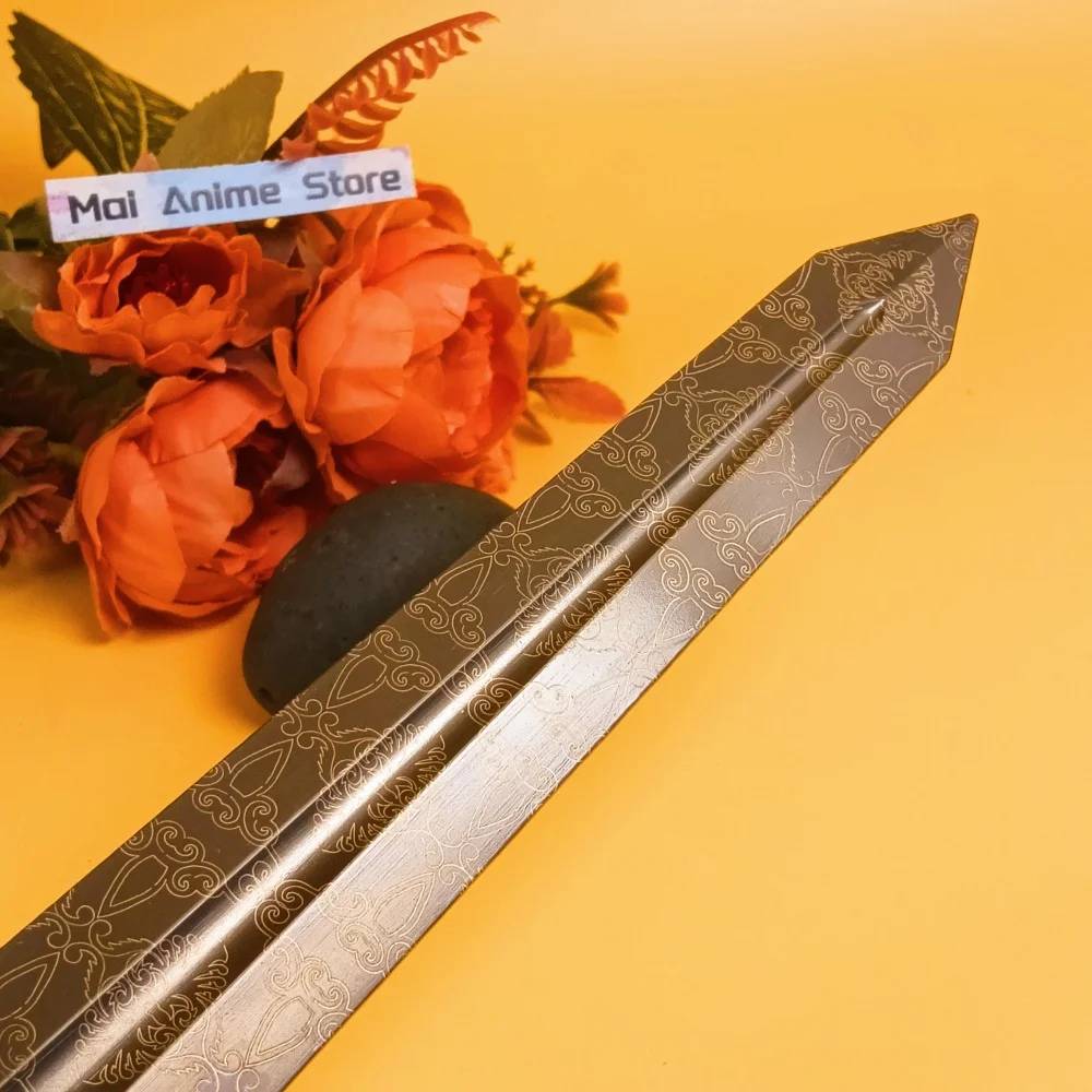 Épée de fer Elden Katana en métal, 11.6 pouces, 30cm, couteau de dessin animé, lame de sabre de samouraï en acier, taille réelle, Katana japonais non tranchant, jouet cadeau