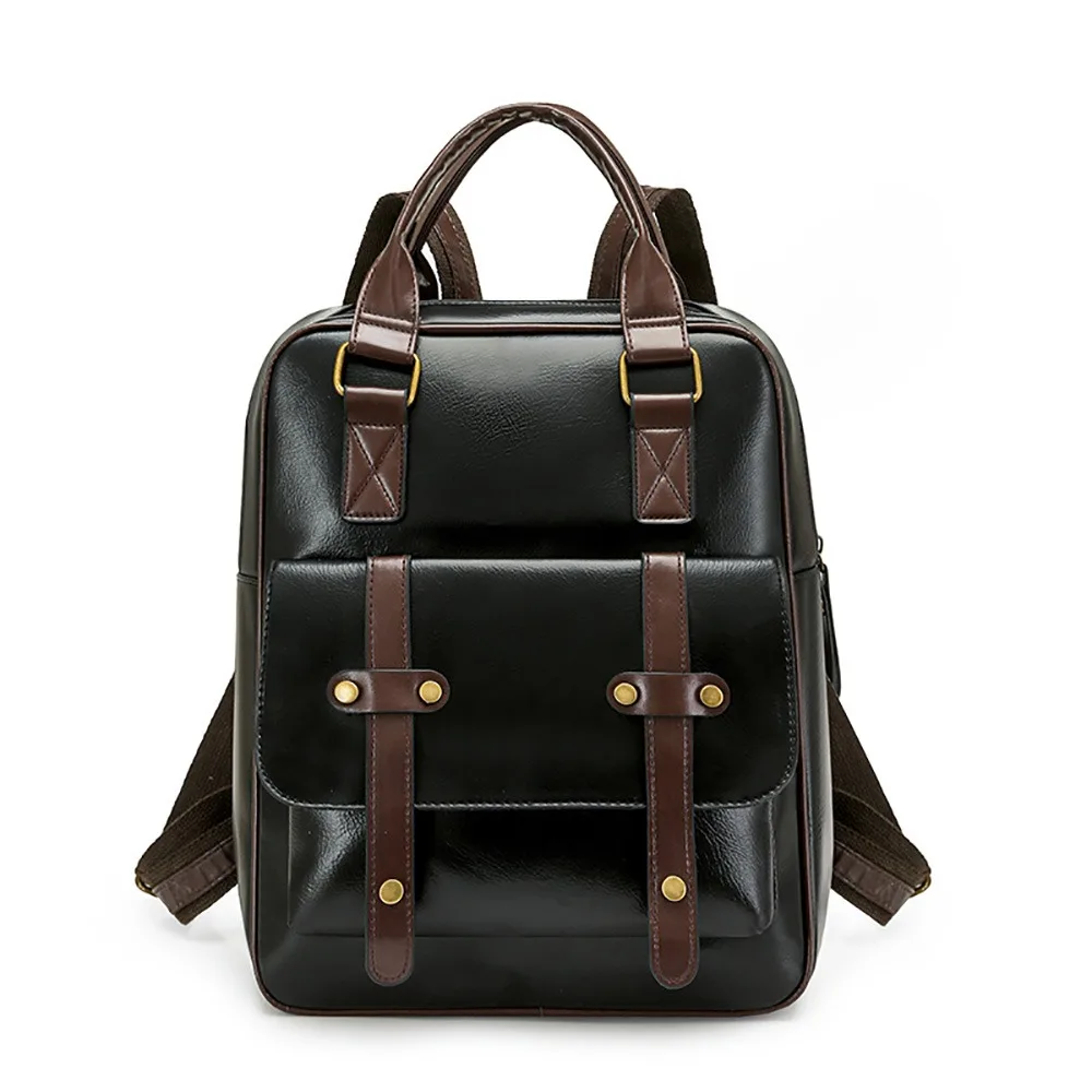 High Quality Multicolor Backpack PU Leather Large Capacity Laptop Backpack Waterproof Wear-resistant Travel Backpack Travel Use
