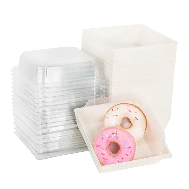 5/10 stücke Kraft Papier Kuchen Dessert Donut Box Cookie Sandwich Lebensmittel Behälter Hochzeit Geburtstag Party Liefert Weihnachten Home Decor