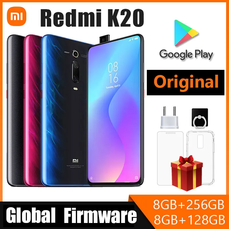 Smartphone Redmi K20 Xiaomi mi 9t Snapdragon 730 6.39 Polegadas Display 1080×2340 Pixels Telefone Celular Versão Global Usado Telefone