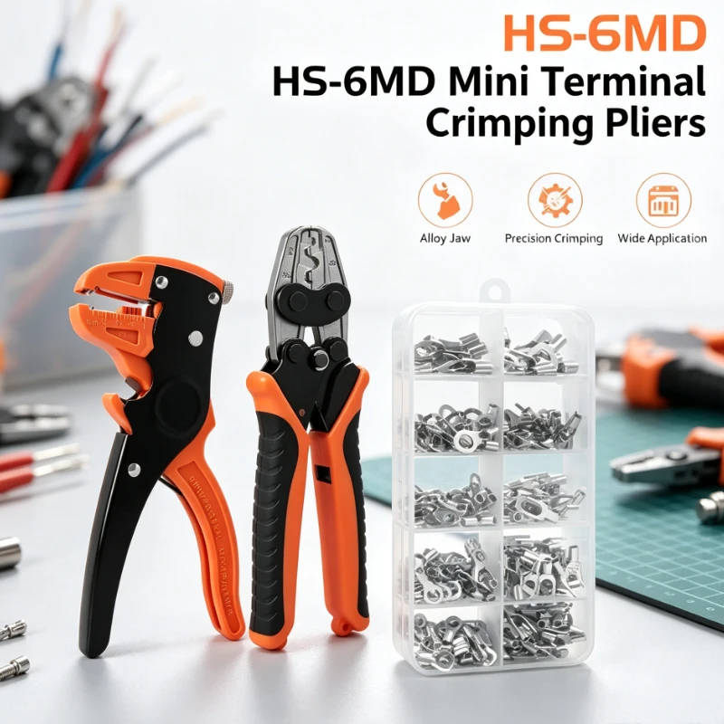320pcs OT UT Crimp Terminals, Copper Ring & Fork Wire Connectors, Electrical Spade Lugs Assortment Kit