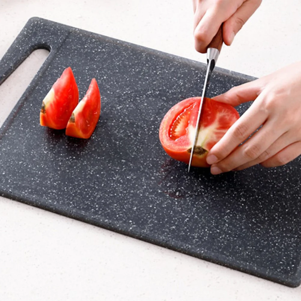 

1Pcs Plastic Cutting Board Non-Slip Imitation Marble Food Chopping Board 36x23.5x0.95cm Vegetable Fruit Bread Meat Slicing
