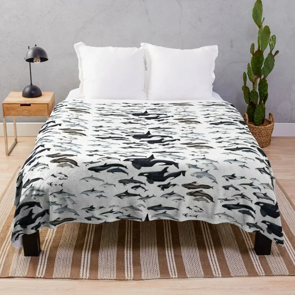 

Dolphin diversity Throw Blanket Furry for babies Flannel warm winter Blankets