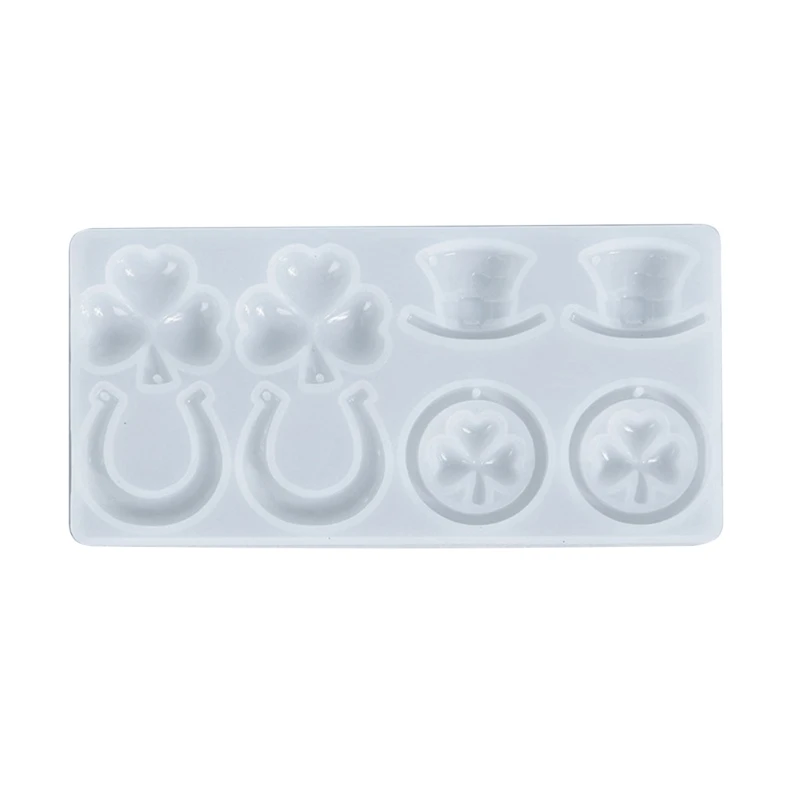 3D Three-Leaf Clover Silicone Molds DIY Resin Earring Jewelry Pendant Mold Dropsale