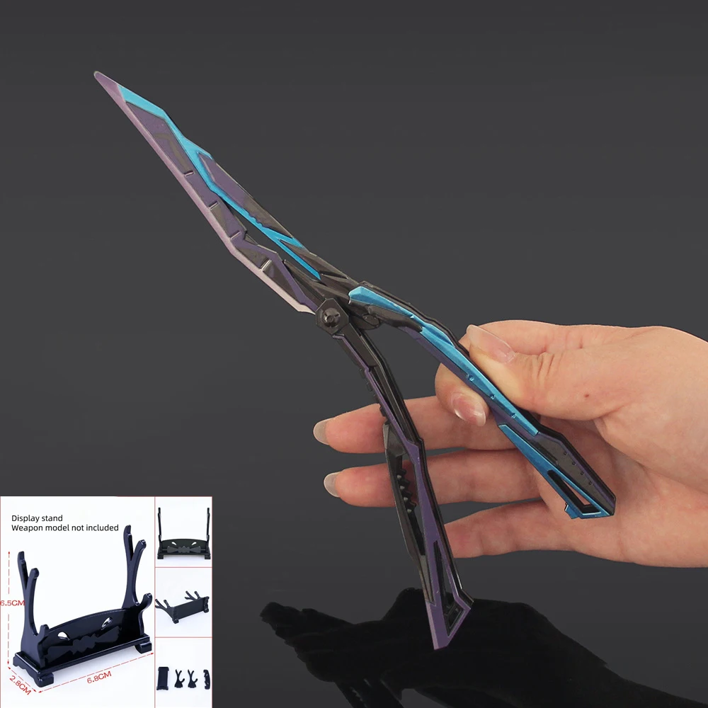 折りたたみバタフライナイフトレーナー模型玩具 – 22cm 亜鉛合金製、鈍