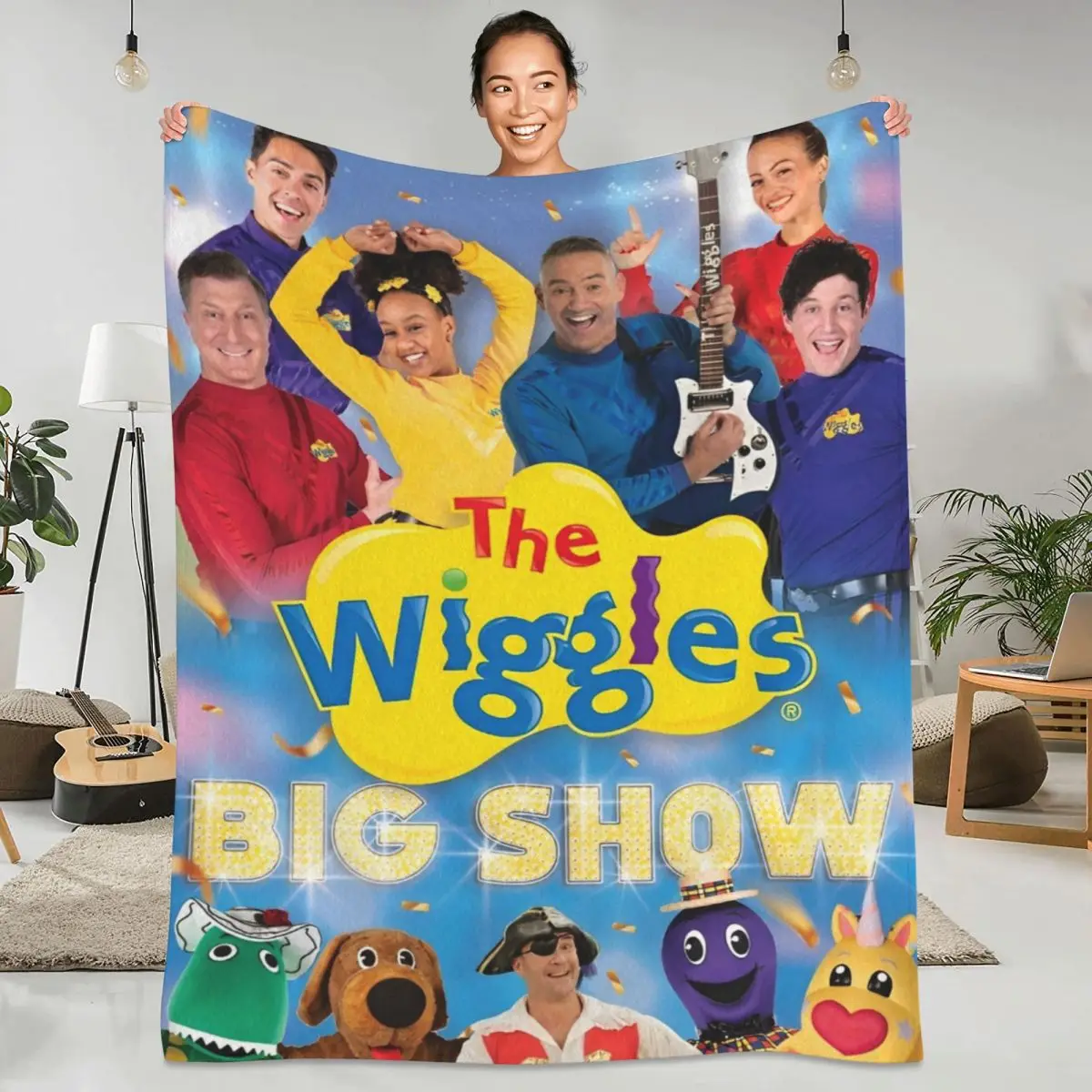 The Wiggles Blanket Australian Children's Music Group Super Warm Plush Bedding Throws For Decorative Flannel Bedspread Bed Cover