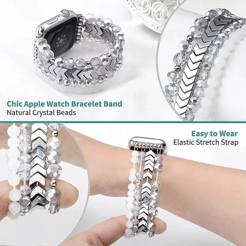 Jewelry+Alloy Metal Strap For Apple Watch Band 46mm 45mm 44mm 41mm 42mm 40mm 49mm Women Wristband iWatch 11 10 9 8 7 6 5 4 SE3