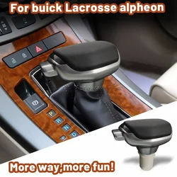 ABS Modified Leather Shift Knob Sticks Gear Shifter Ball Handle Lever For Buick Lacrosse Alpheon 2011 2012 Trim Accessories