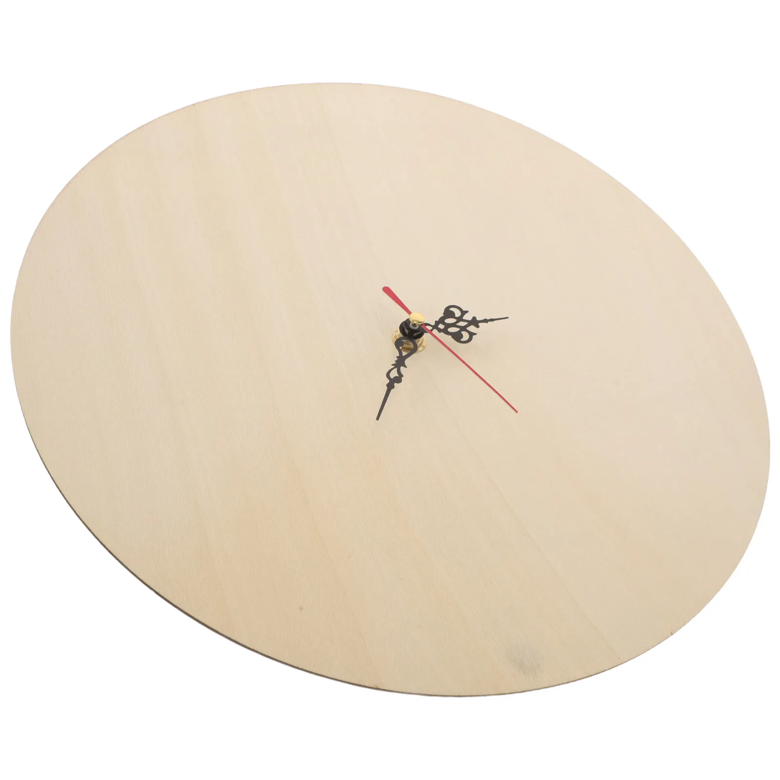 Unfinished Wooden Clock Face Round Dial Blank Painting Board 12 DIY Craft Clock Building Supplies for Home Office Wall Decor view 3
