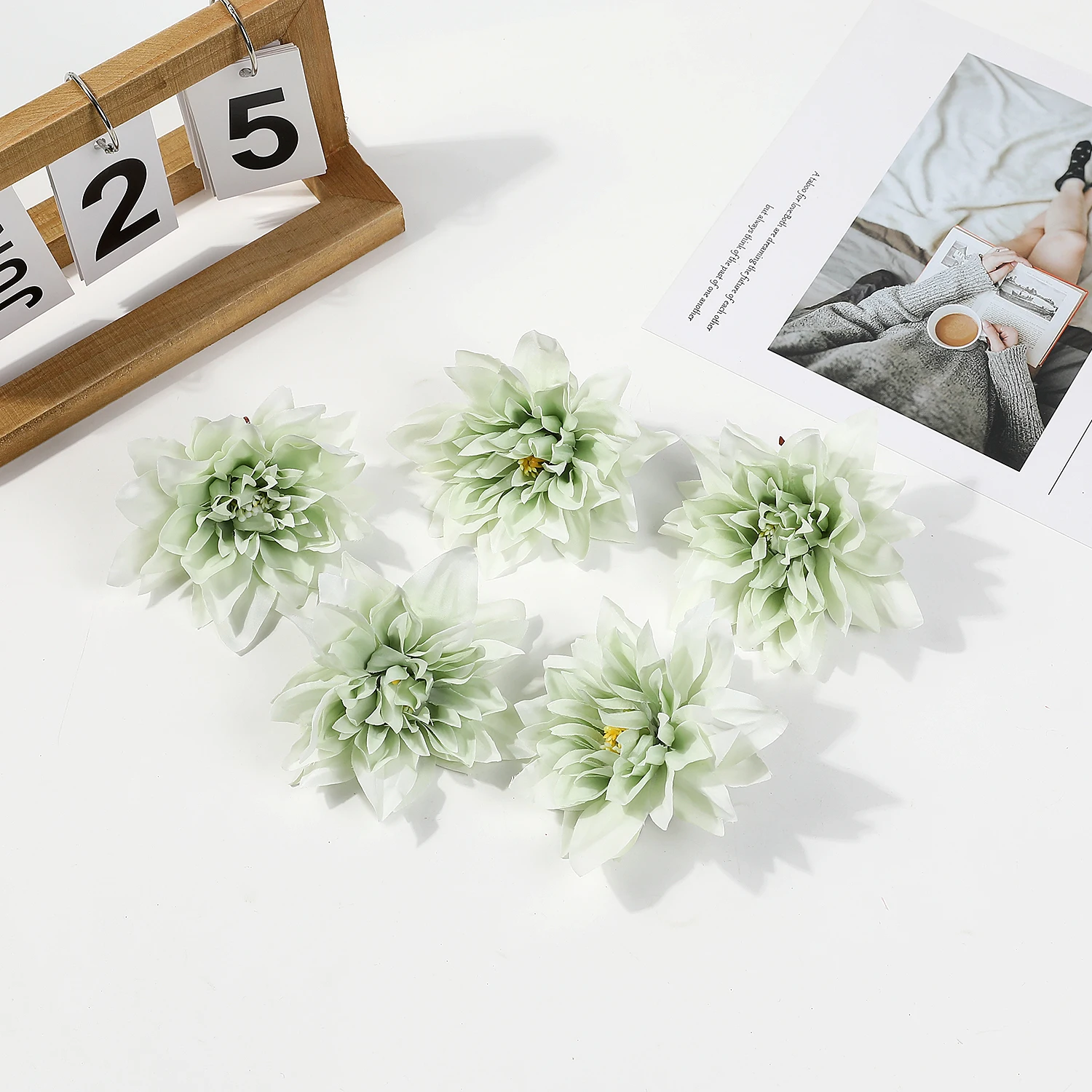 5/10 Stücke 10 cm Künstliche Pfingstrose Blumen Köpfe Pflanzen Gefälschte Blume Wände Party Weihnachten Home Decor Fotografie Hochzeit Dekoration – Detail 10