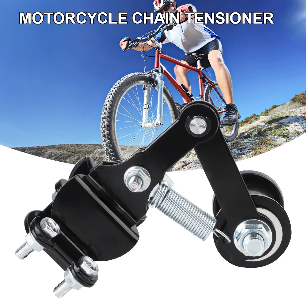 Guide with Guide Wheels Bike 4 Wheeler Motorized Bike Universal Sprocket Parts Tools Motorcycle Chain Adjuster Tensioner