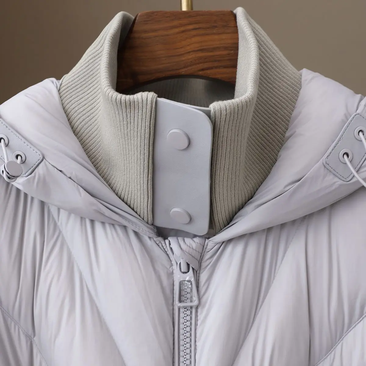 2025 겨울 신상 여성 다운 자켓 출퇴근 방풍 후드 슬리밍 구스 다운 코트