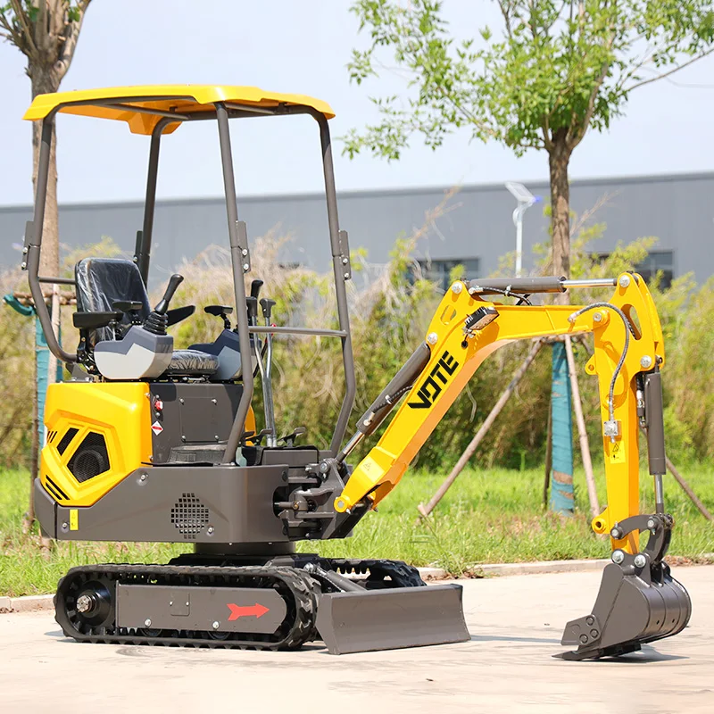 

Free Shipping Mini Excavator 1Ton 1.2Ton CE EURO EPA Engine Home Use Farm with Side Swing Crawler Small Digger
