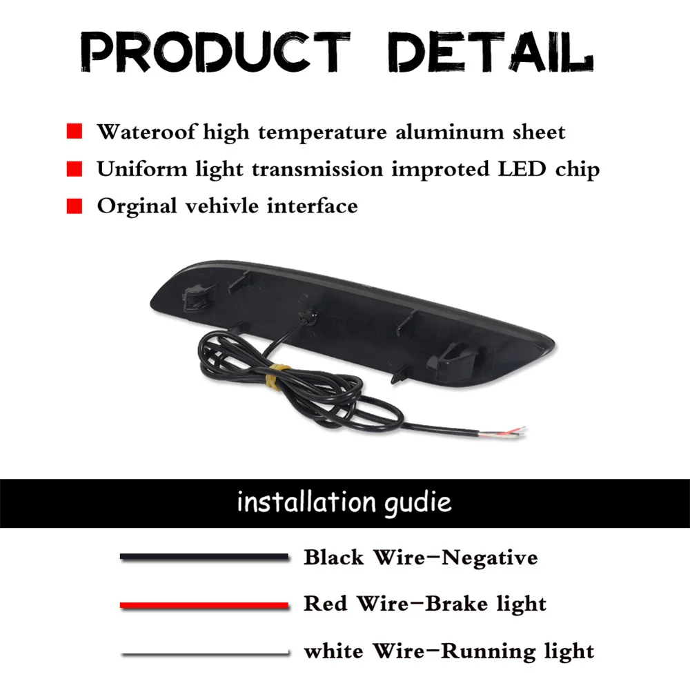 الأحمر LED مانع صدمات خلفي للسيارة عاكس الذيل/أضواء الفرامل لكرايسلر باسيفيكا وفوييجر 2017-2023 أضواء الضباب الخلفية وقف أضواء 12 فولت
