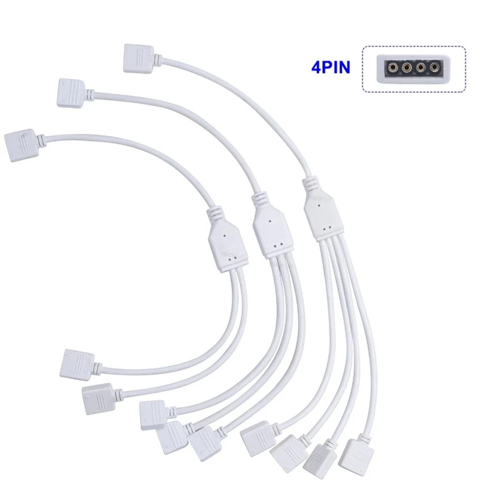 

LED Strip Adapter Female Connector for 5050 3528 4 Pin Splitter Cable RGB Connector 4Pin RGB Splitter RGB Extension Cable