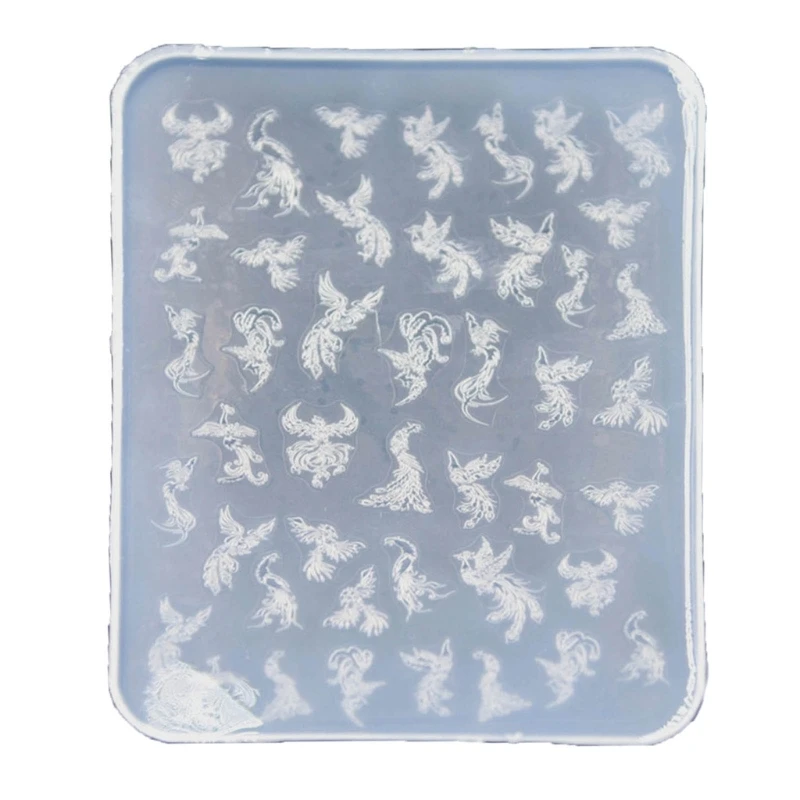 652F Versatile Art Mold for DIY Decorations Art Decorations Nails DIY Silicone Templates Nails Carving Moulds