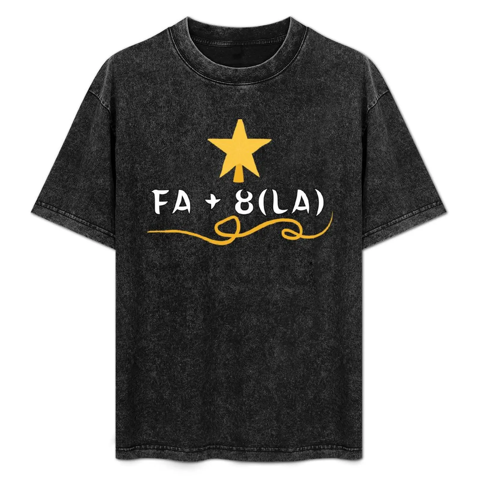 

Christmas Math Fa(la)^8m White Text With Star Decorate Essential T-Shirt Moisture Control Sports Tee