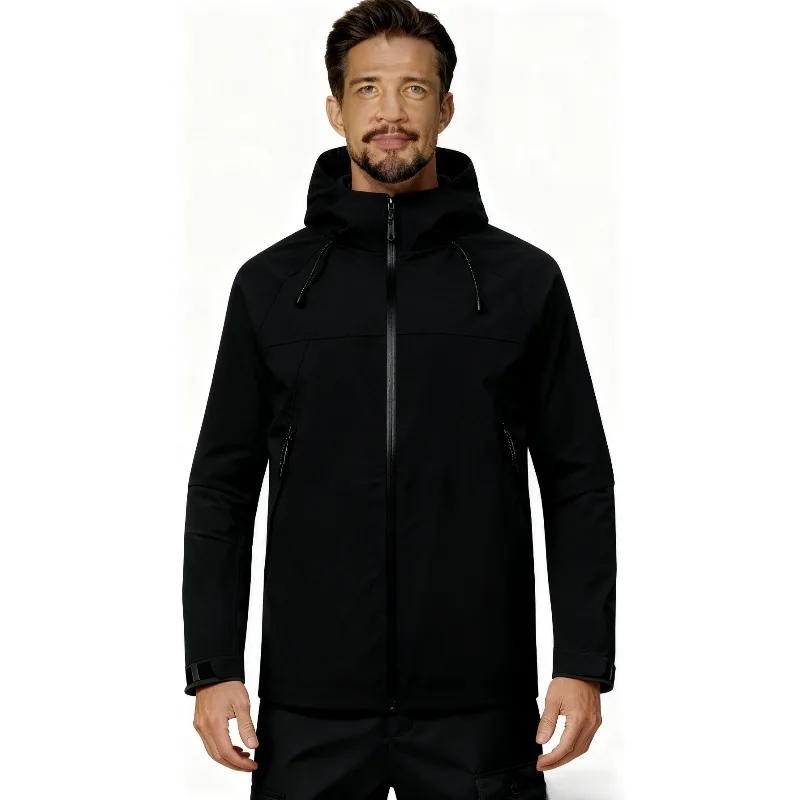 

All-Weather Men's Outdoor Jacket, American Style Waterproof Raincoat & Casual Windbreaker for Hiking and Everyday Use