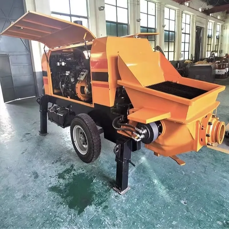 YG Small Concrete Machinery Trailer Mounted Diesel Engine Concrete Pump