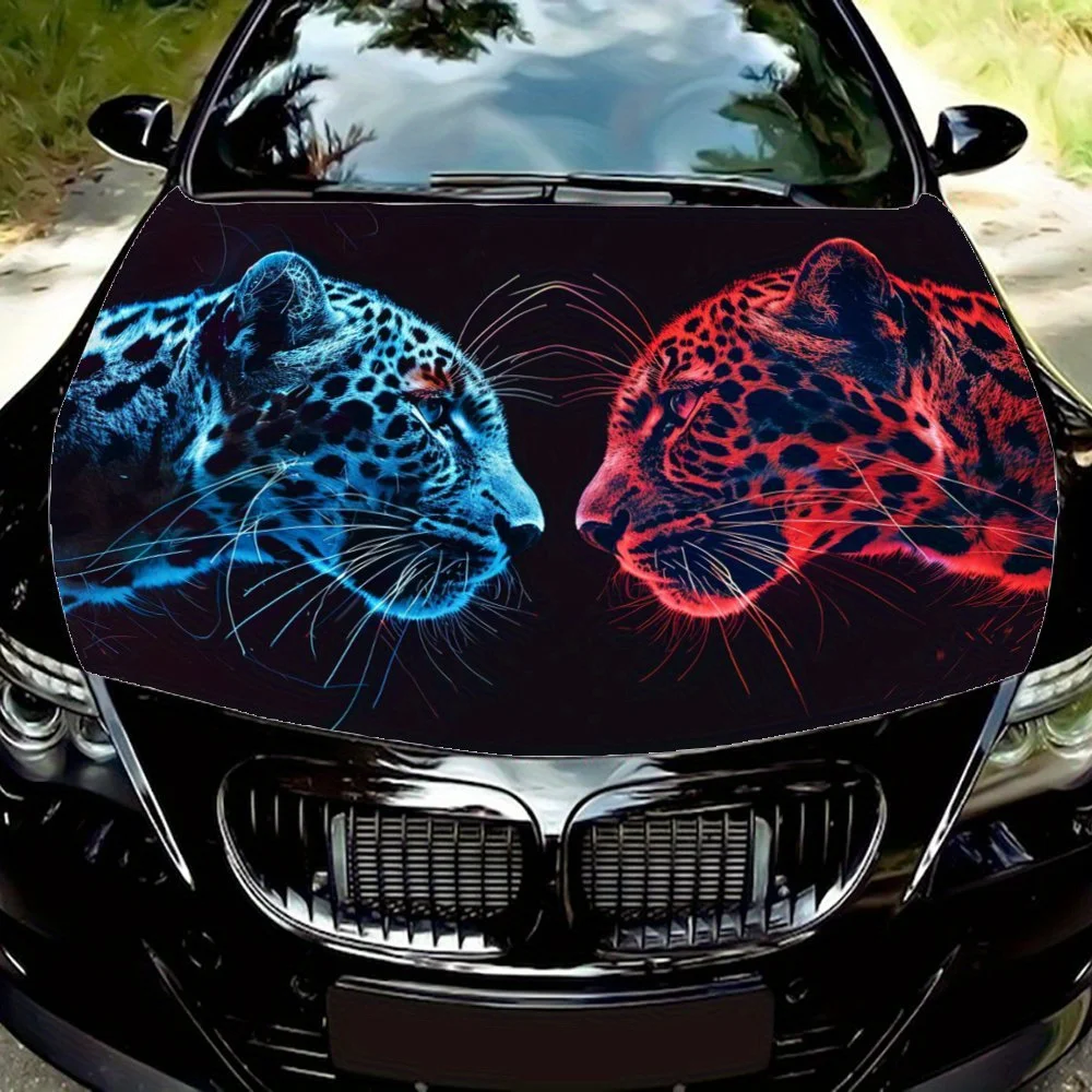 

Cheetah graphic car vinyl wraps, vinyl car hood graphics, ignite the passion of driving