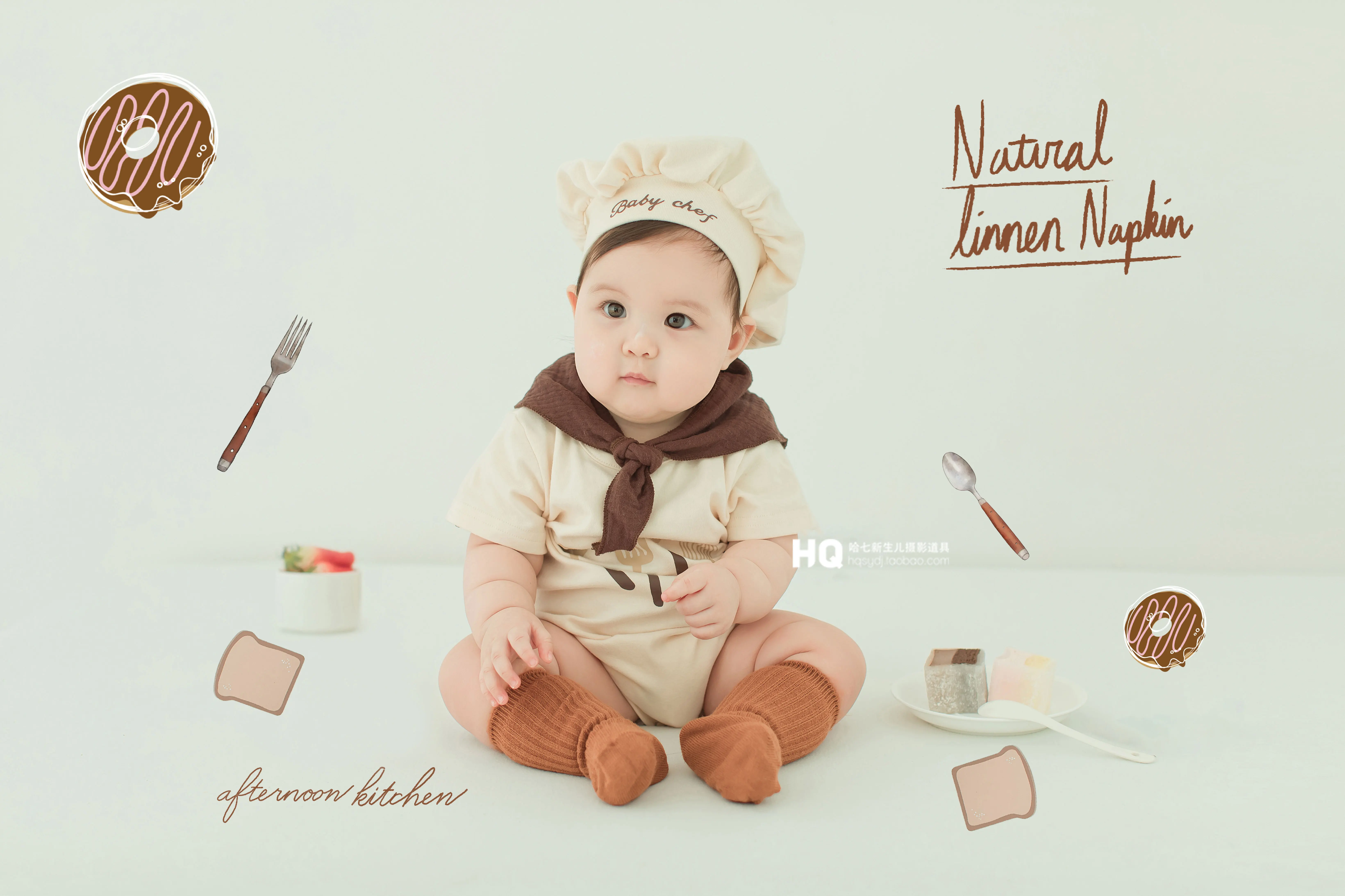 Babys Hundred Day Clothing Baby Photography Props Newborn Childrens Photography Clothing newborn shooting  신생아촬영