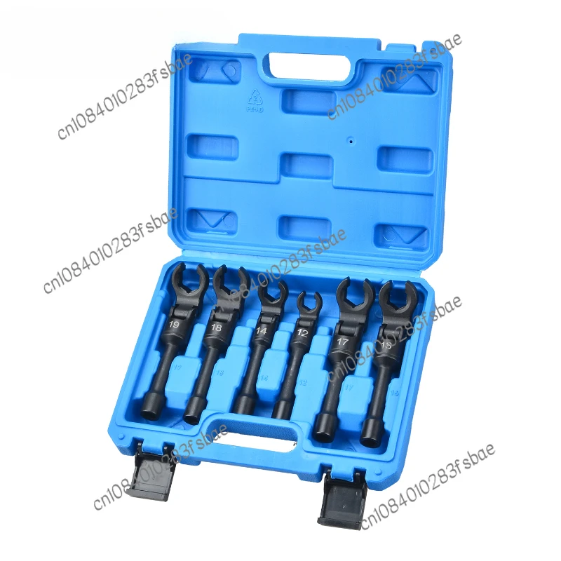 Diesel Injector Line  Flexi Heads Socket Wrench Tool Set Injection Pipes Open Ended 12-19mm