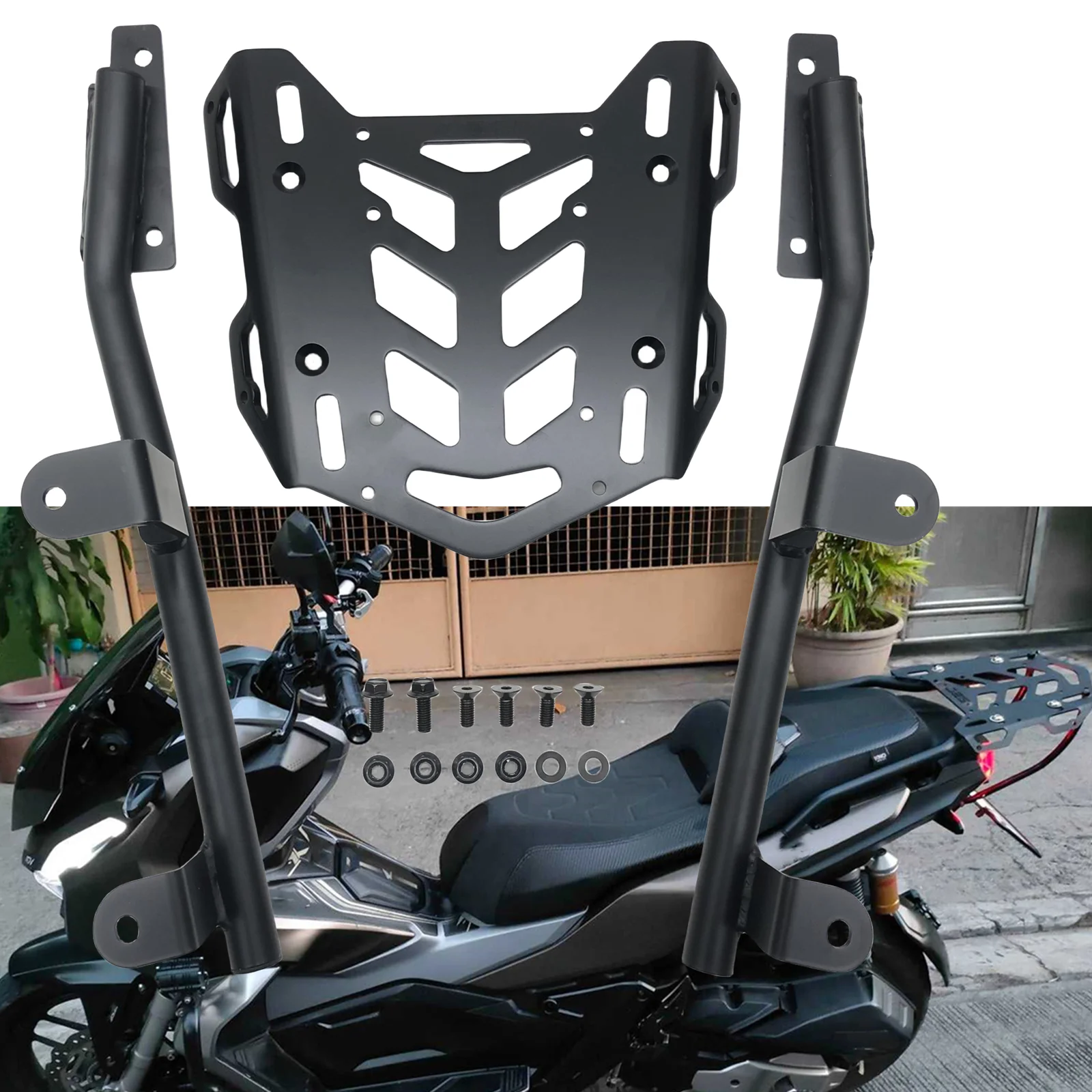 

Motorcycle Rear Luggage Storage Bracket Rack Carrier For Honda ADV160 2023+