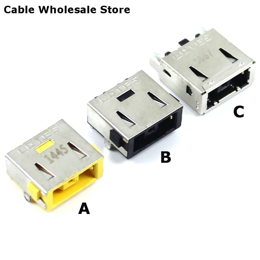 

1Pcs Laptop DC Power Jack Connector For Lenovo Motherboard Power Interface Display Charging Port Square Oral Connector