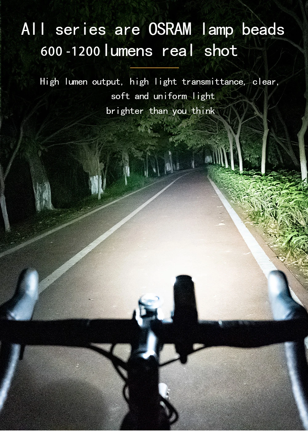 Rotatable Lampshade Bicycle Headlight USB Front Light Waterproof 400 600 800 lumens High Brightness Cylindrical Flashlight