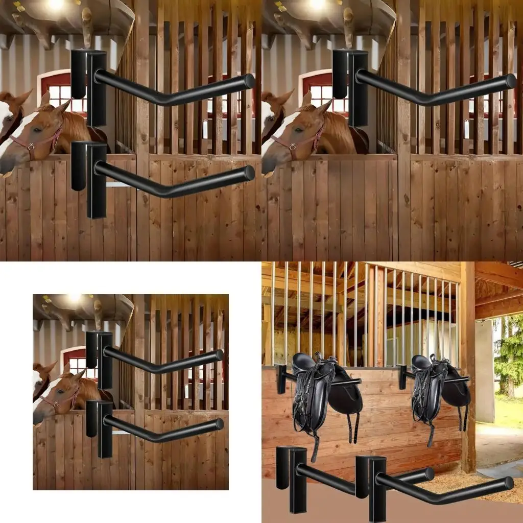 652F Multipurpose Horses Saddles Wall Rack Corrosions Resistant Light weight Saddles Storage Rack Outdoor Application