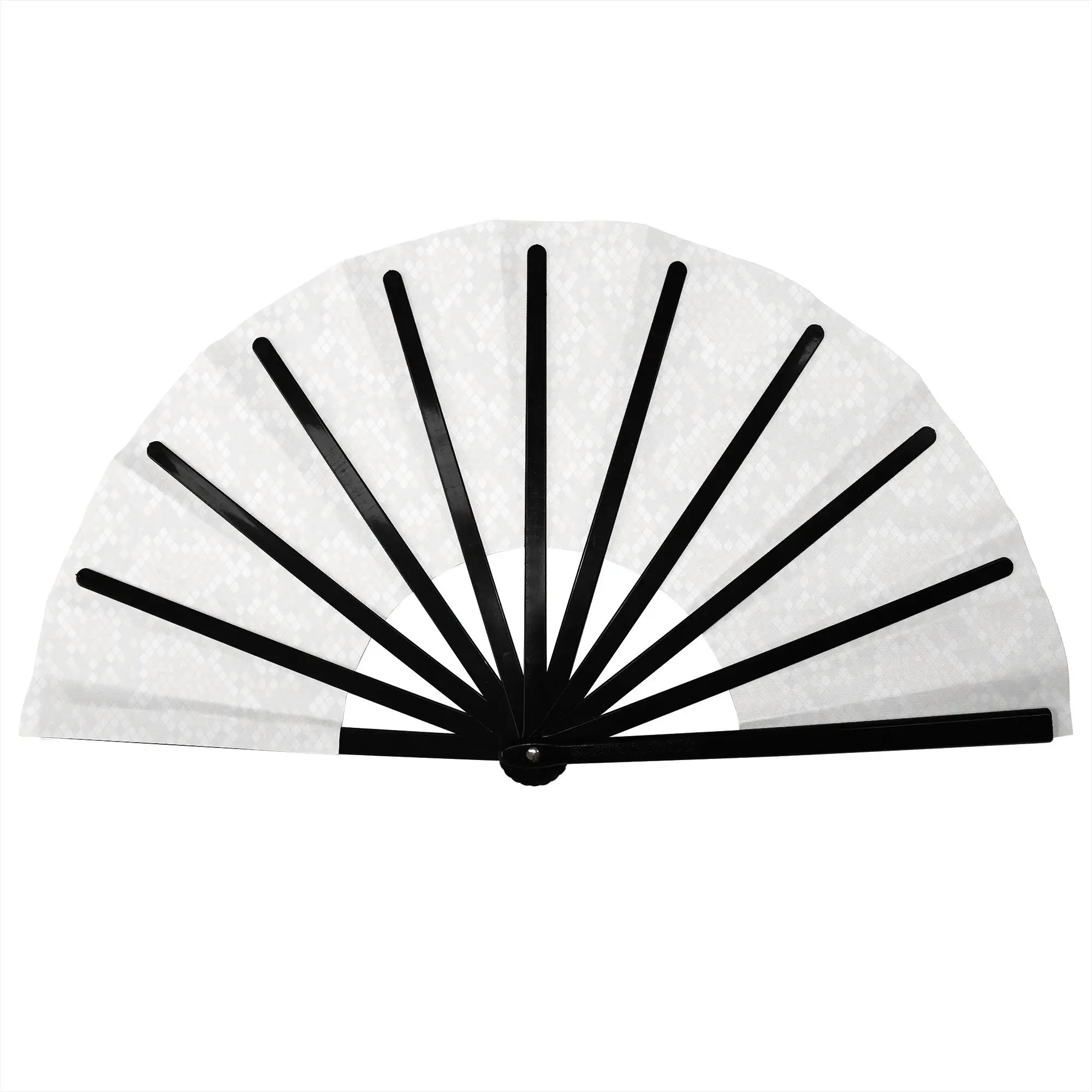 Snake Skin Large Reptile  Folding Hand Fan Brown White  Polyester Fabric Fan Fashion Summer Accessory Decorative Fans