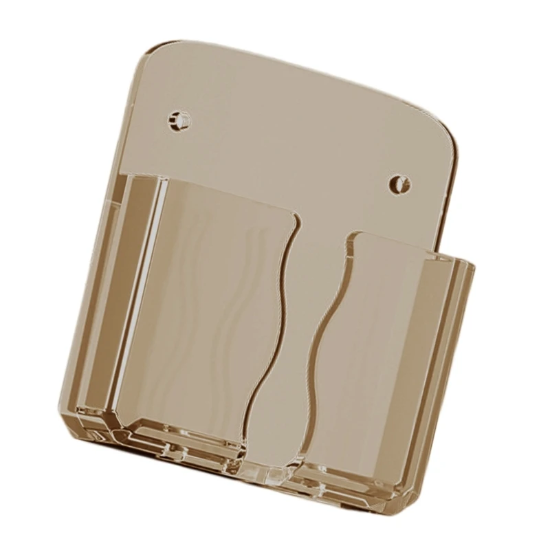 Suporte telefone parede transparente para telefones quartos com acesso carregamento