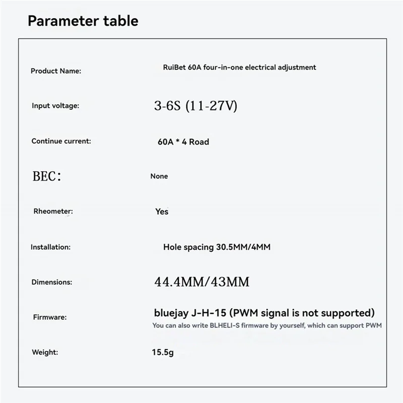 Classy-F7 FC & ESC FPV Stack F722 Controlador de vôo 60A 4 em 1 ESC para modelo de drone FPV Freestyle
