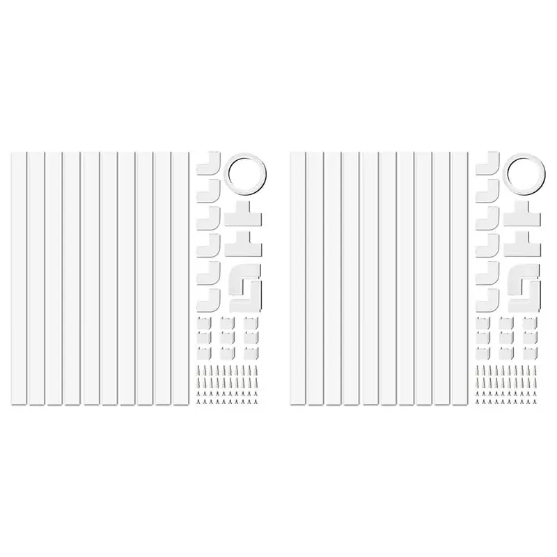 

AB42-4M Electrical Cable Trunking,Cable Concealer On Wall For One Cord,Paintable PVC Cable Cover,Cable Trunking 20Pcs L40cm