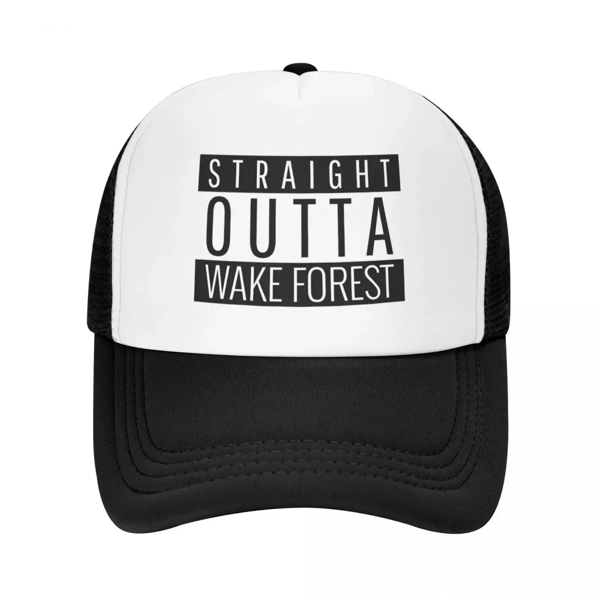 Straight Outta Wake Forest North CarolinaCap Baseball Cap Hat Luxury Brand Icon Hat Beach fishing hat Men's Caps Women's