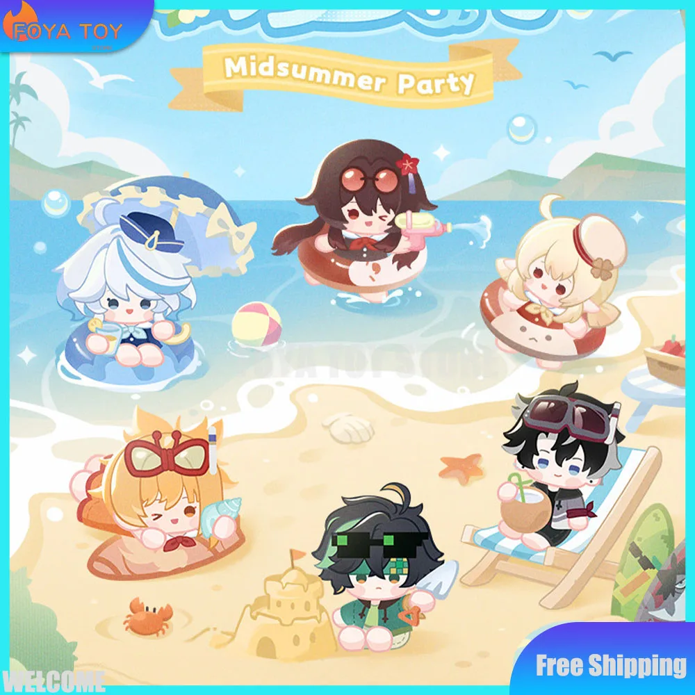 Neue Original Genshin Impact Midsummer Party Serie Blindbox Anziehpuppen Mystery Box Raumdekoration Sammlerstück Geschenk