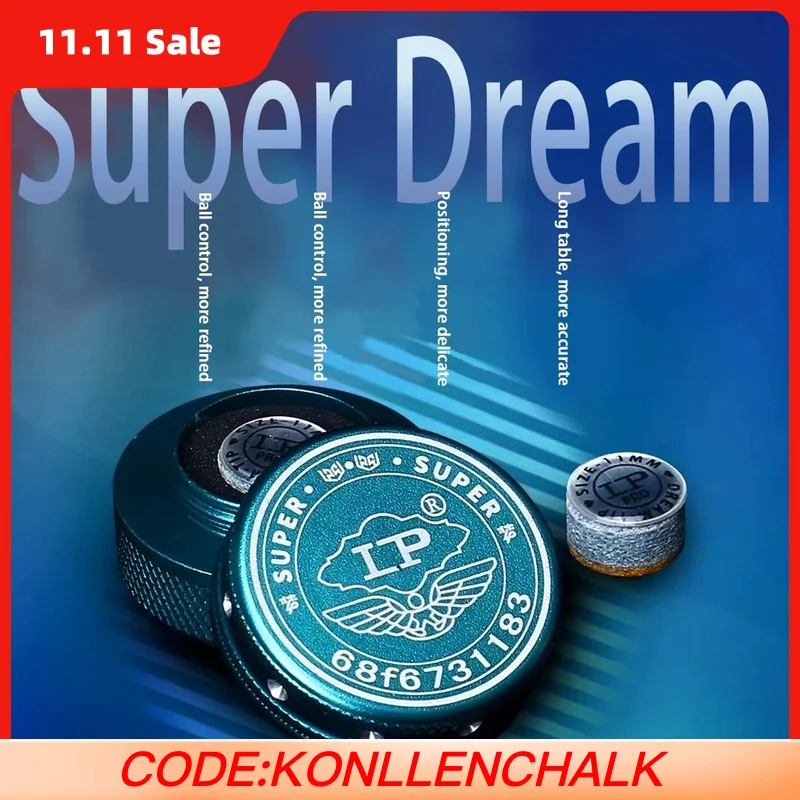 

Original LP Billiards Pool Cue Super Dream Tip,Technology Gasket,Pool Cue Stick Tip,Professional Durable Billiard Accessories