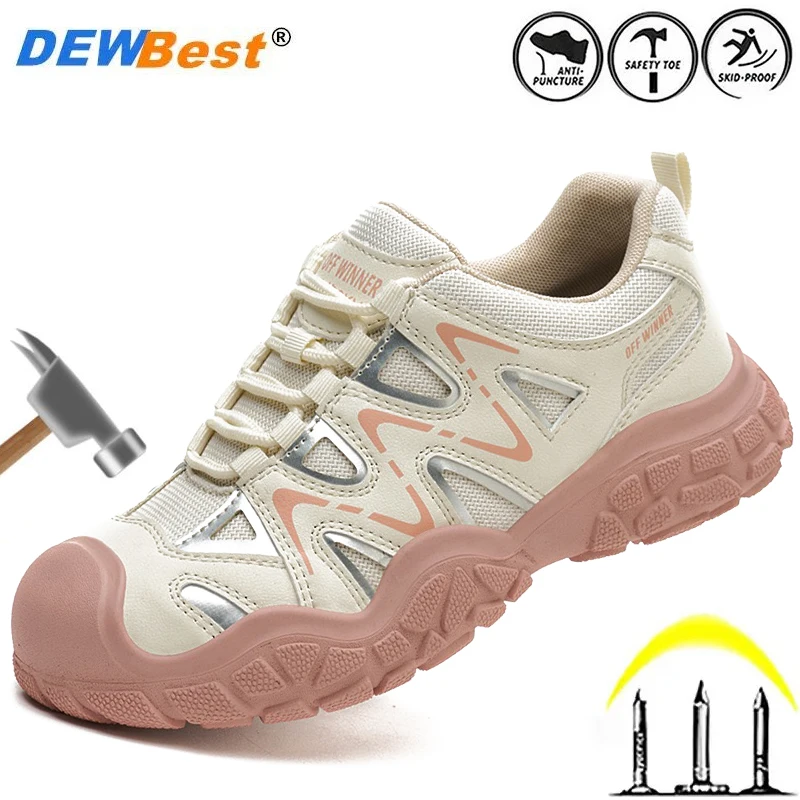 New women's lightweight anti-smash shoes plastic steel head anti-puncture work shoes insulated versatile protective safety shoes